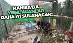 Manisa Büyükşehir, Yeşil Alanları Sulama Sistemlerini Yeniliyor