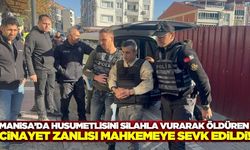 Manisa'da cinayet zanlısı mahkemeye sevk edildi!