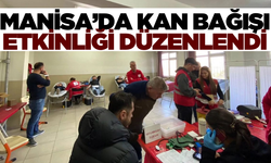 Manisa'da lise öğrenci ve öğretmenlerden kan bağışı etkinliği