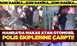 Manisa'da Motosikletli Polis Ekipleri Kazada Yaralandı