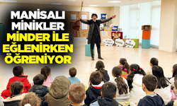 Manisa'da minikler minderde öğreniyor