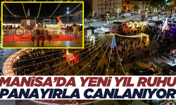 Manisa'da yeni yıl coşkusu Cumhuriyet Meydanı'nda başladı