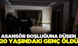 Mersin'de 20 yaşındaki genç asansör boşluğuna düşerek can verdi