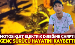 Adıyaman'da motosiklet elektrik direğine çarptı! 1 ölü