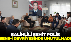 Salihli'de kaza şehidi polis unutulmadı