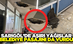 Aşırı yağışlar Sarıgöl'de Belediye Pasajına zarar verdi