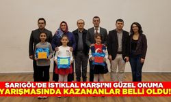 Sarıgöl'de İstiklal Marşı'nı güzel okuma yarışması yapıldı!