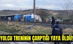 Tekirdağ'da yolcu treninin çarptığı adam hayatını kaybetti!