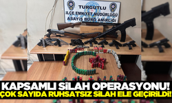 Turgutlu Emniyetinden operasyon! Çok sayıda ruhsatsız silah ele geçirildi!