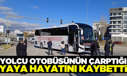 Afyon'da yolcu otobüsünün çarptığı yaya hayatını kaybetti