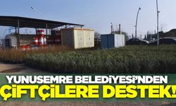 Yunusemre Belediyesi'nden çiftçilere fidan desteği!