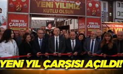 Yunusemre'de yeni yıl çarşısı ziyaretçilerini ağırlıyor!