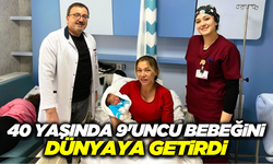 Denizli'de çocuk sayısında rekor kıran anne, 9. bebeğini dünyaya getirdi