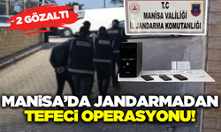 Manisa'da tefeci operasyonunda 2 kişi gözaltına alındı