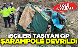 Aydın'da işçileri taşıyan cip şarampole uçtu! 1 ölü 6 yaralı