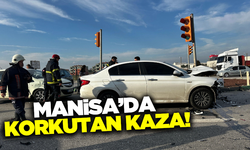 Manisa'da zincirleme kaza! 1 kişi yaralandı