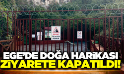 Aydın'da doğa harikası Zeus Mağarası geçici olarak ziyaretçilere kapatıldı