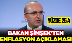 Bakan Şimşek'ten enflasyon açıklaması