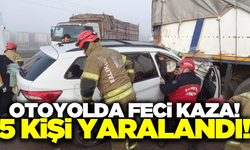 Balıkesir'de iki araç çarpıştı: 5 yaralı