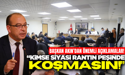 Başkan Akın eleştirilerle ilgili açıklama yaptı!