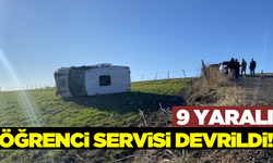 Diyarbakır'da öğrenci servisi kaza yaptı: 9 yaralı