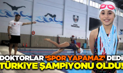 İzmirli sol kolu olmayan paralimpik yüzücüsü Miray, Türkiye şampiyonu oldu