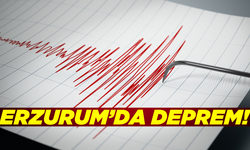 Erzurum'da 4.5 büyüklüğünde deprem!