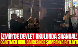 İzmir'de okulun mezuniyet gecesinde öğretmenden skandal görüntüler