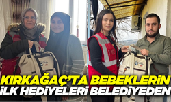 Kırkağaç Belediyesi’nden yeni doğan bebeklere özel hediye paketi