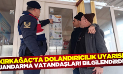 Kırkağaç İlçe Jandarma Komutanlığı’ndan dolandırıcılık uyarısı