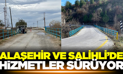 Manisa Büyükşehir Belediyesi Alaşehir ve Salihli'de çalışmalarını sürdürüyor