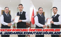 Manisa Jandarma Komutanı, Askerleri Uğurladı!