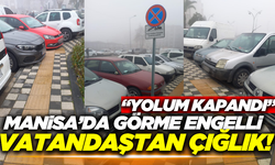 Manisalı görme engelli vatandaş isyan etti!