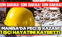 Manisa'da iş kazası: 1 işçi hayatını kaybetti