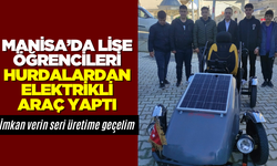 Manisa'da lise öğrencileri elektrikli otomobil yaptı