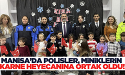 Manisa'da polislerden miniklere hediye sürprizi!