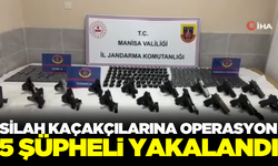 Manisa'da silah kaçakçılarına yapılan operasyonda 5 şüpheli yakalandı