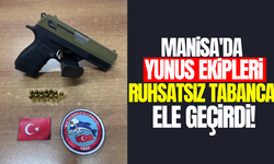 Manisa'da üst aramasında ruhsatsız tabanca bulunan kişi yakalandı