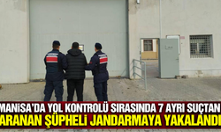 Manisa’da 7 ayrı suçtan aranan şahıs yol kontrolünde jandarmaya yakalandı