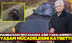 Manisa'da otomobil ile çarpışan motosiklet sürücüsü hayatını kaybetti