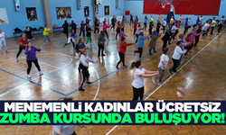 Menemenli kadınlar zumbayla hem spor yapıyor, hem de eğleniyor!