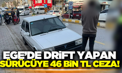 Muğla'da drift atan sürücüye ceza yağdı!