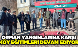 Kütahya'da yangınlara karşı köy halkı bilinçlendiriliyor