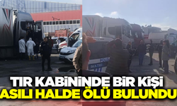 Park halindeki tırın kabininde bir kişi asılı halde ölü bulundu