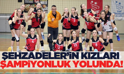 Şehzadeler Belediyespor Küçük Kızlar Voleybol Takımı rakibine geçit vermedi!