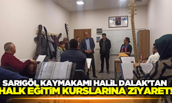 Sarıgöl Kaymakamı Halil Dalak, Halk Eğitim kursiyerlerinin sorunlarını dinledi