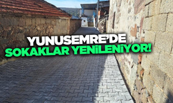 Yunusemre'de sokaklara kilitli parke taşı döşeniyor!