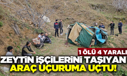 Aydın'da işçileri taşıyan araç uçuruma uçtu! 1 ölü 4 yaralı