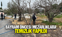 Bozdoğan'da mezarlıklara kapsamlı temizlik ve bakım çalışması yapıldı
