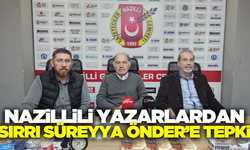Nazilli'de Yazarlar, Sırrı Süreyya Önder'i KınadI!